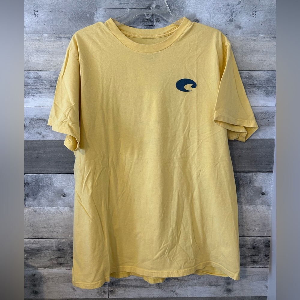 Costa Men's Short Sleeve Tee in Yellow